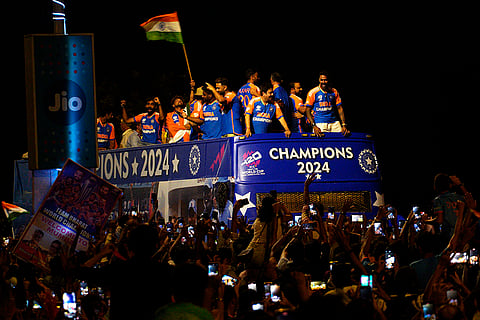 Team India's Victory parade in Mumbai